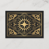 Gold Art Nouveau Gothic Tarot Kaart Song Verzoek (Achterkant)