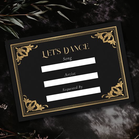 Gold Art Nouveau Gothic Tarot Kaart Song Verzoek