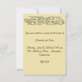 Gold Art Nouveau Kaart (Achterkant)