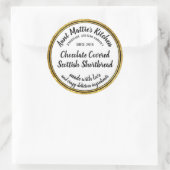 Gold Artisan Handmade Gourmet Food Label (Tas)