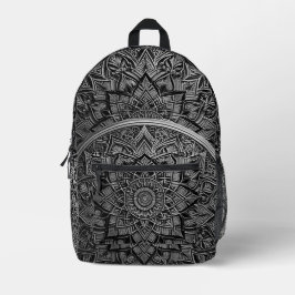 Gold Artistic Mandala Backpack Bedrukte Rugzak