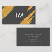 Gold Artistic Marks met White Box Monogram Visitekaartje (Voorkant / Achterkant)