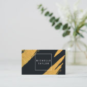 Gold Artistic Marks met White Box Visitekaartje (Staand voorkant)