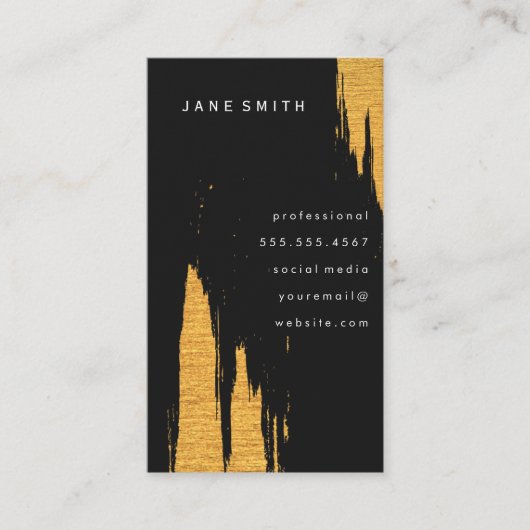 Gold Artistic Marks Visitekaartje (Voorkant)