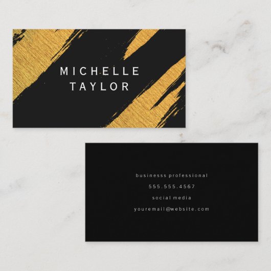 Gold Artistic Marks Visitekaartje (Voorkant / Achterkant)