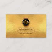 Gold Audio Display Panel Sound Engineer DJ Visitekaartje (Achterkant)