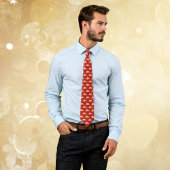 Gold Auspicious Clouds Yunwen Red Lunar New Year  Stropdas