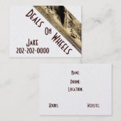 Gold Automotive Wheels Visitekaartjes (Voorkant / Achterkant)