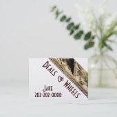 Gold Automotive Wheels Visitekaartjes (Staand voorkant)