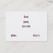 Gold Automotive Wheels Visitekaartjes (Achterkant)