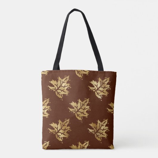 Gold Autumn Pattern Tas (Achterkant)