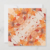 Gold Autumn verlaat Thanksgiving Kaart (Achterkant)