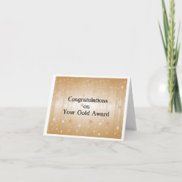 Gold Award - Gefeliciteerd Notitiekaartje