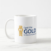 Gold Award in Mental Gymnastics Funny Mug Koffiemok (Links)