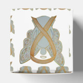 Gold Awareness Ribbon Angel Party Favor Boxes Bedankdoosjes (Bovenkant)