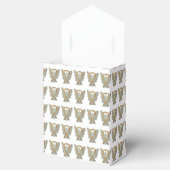 Gold Awareness Ribbon Angel Party Favor Boxes Bedankdoosjes (Geopend)