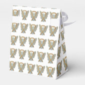Gold Awareness Ribbon Angel Party Favor Boxes Bedankdoosjes (Achterkant)