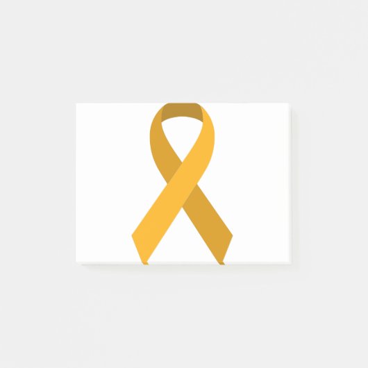 Gold Awareness Support Ribbon Post-it® Notes (Voorkant)