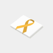 Gold Awareness Support Ribbon Post-it® Notes (Schuin)