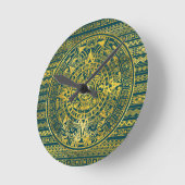 Gold Aztec Inca Mayan Calendar Ronde Klok (Hoek)