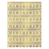 Gold Aztec Peruvian Tribal Pattern Tafelkleed (Voorkant)
