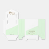 Gold Baby Green - aangepast Baby shower voor speci Bedankdoosjes (Uitgevouwen)