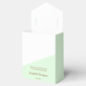 Gold Baby Green - aangepast Baby shower voor speci Bedankdoosjes (Geopend)