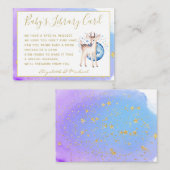 Gold Baby Library Book Request Twinkle Star Deer Informatiekaartje (Voorkant / Achterkant)