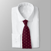 Gold Baby Star van David Burgundy Stropdas (Gebonden)