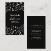 Gold Baby's zwarte stijl elegant Visitekaartje (Voorkant / Achterkant)