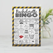 Gold Bachelorette Bingo, partijspel, uitdaging Kaart (Staand voorkant)