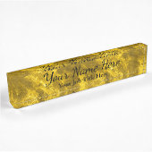 Gold Background -  Desk Name plate Naambordje