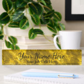 Gold Background -  Desk Name plate Naambordje