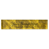 Gold Background -  Desk Name plate Naambordje (Voorkant)