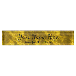 Gold Background -  Desk Name plate Naambordje