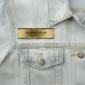 Gold Background Naamplaatje (In situ)