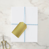 Gold Background-Sjabloon Cadeaulabel (Met Touw)