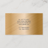 Gold Background Visitekaartje (Achterkant)