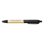 Gold Background White Spark Zwarte Inkt Pen (Bodem)
