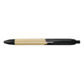 Gold Background White Spark Zwarte Inkt Pen (Achterkant)
