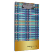 Gold Badge Denim Gecontroleerd Blauw Klembord (Rechts)