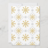 Gold Ballerina Nutkraker kerstdag Kaart (Achterkant)