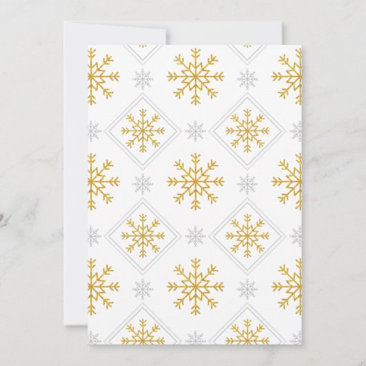 Gold Ballerina Nutkraker kerstdag Kaart (Achterkant)