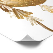 Gold ballons baby shower welkomstbord poster (Hoek)