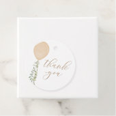 Gold Balloon Baby shower Hartelijk dank Bedankjes Labels (In situ)
