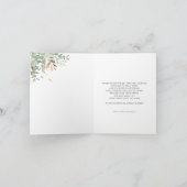 Gold Balloon Baby shower Hartelijk dank Bedankkaart (Binnen)