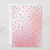 Gold Balloon Fiesta Bruids Douche Uitnodigingen (Achterkant)