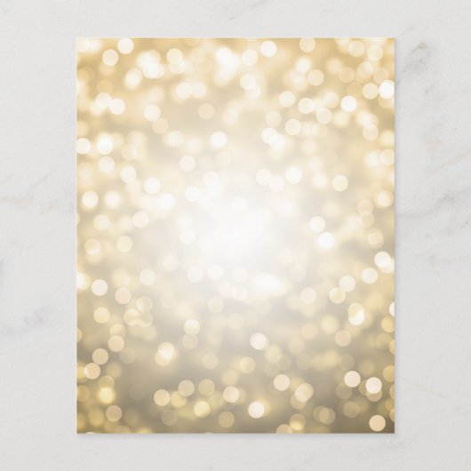 Gold Balloon Glitter 30th Birthday Party Invite Flyer (Achterkant)