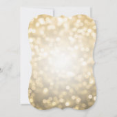 Gold Balloon Glitter 40th Birthday Party Invite Kaart (Achterkant)