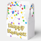 Gold Balloon Happy Norooz Persian Nieuwjaar Bedankdoosjes (Geopend)